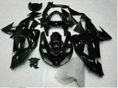 Cheap 2006-2007 Glossy Black Kawasaki ZX10R Motorcycle Replacement Fairings UK