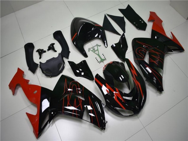 Cheap 2006-2007 Black Red Kawasaki ZX10R Motorcycle Fairings UK Cheap 2006-2007 Black Red Kawasaki ZX10R Motorcycle Fairings UK