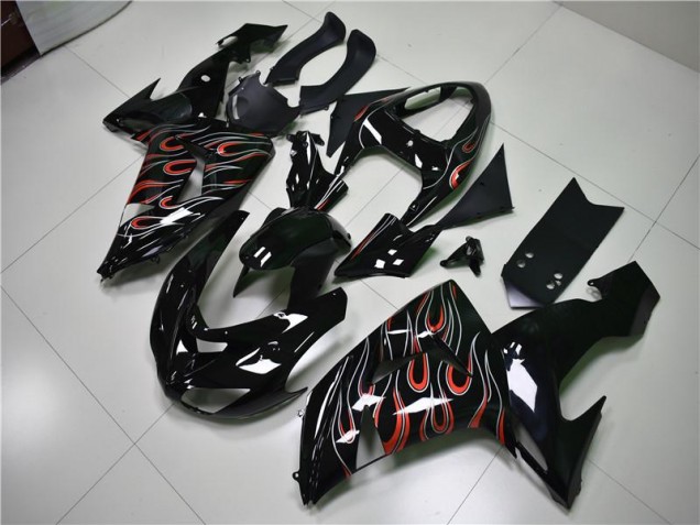 Cheap 2006-2007 Black Grey Red Kawasaki ZX10R Motorbike Fairing UK Cheap 2006-2007 Black Grey Red Kawasaki ZX10R Motorbike Fairing UK
