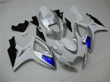 Cheap 2006-2007 White Blue Suzuki GSXR 600/750 Motorcylce Fairings UK