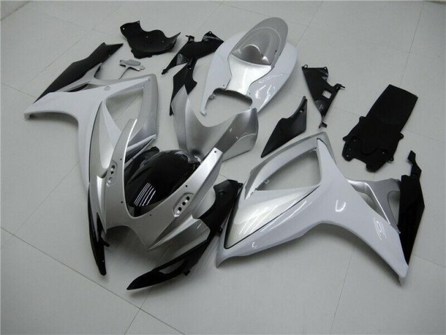 Cheap 2006-2007 Silver Suzuki GSXR 600/750 Motorcycle Fairings Kits UK Cheap 2006-2007 Silver Suzuki GSXR 600/750 Motorcycle Fairings Kits UK