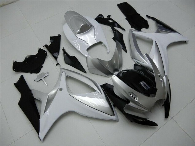 Cheap 2006-2007 Silver Suzuki GSXR 600/750 Motorcycle Fairings Kits UK Cheap 2006-2007 Silver Suzuki GSXR 600/750 Motorcycle Fairings Kits UK