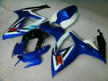 Cheap 2006-2007 Blue White Suzuki GSXR 600/750 Bike Fairings UK