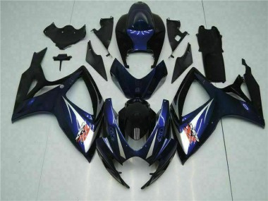 Cheap 2006-2007 Black Blue Suzuki GSXR 600/750 Motorbike Fairing Kits UK