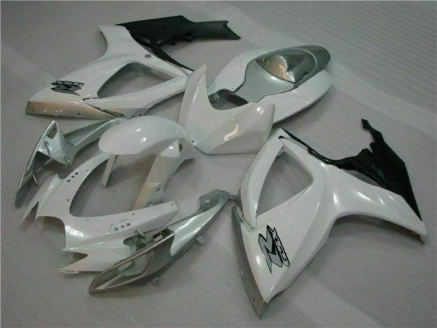 Cheap 2006-2007 White Silver Suzuki GSXR 600/750 Motorcycle Fairing Kit UK Cheap 2006-2007 White Silver Suzuki GSXR 600/750 Motorcycle Fairing Kit UK