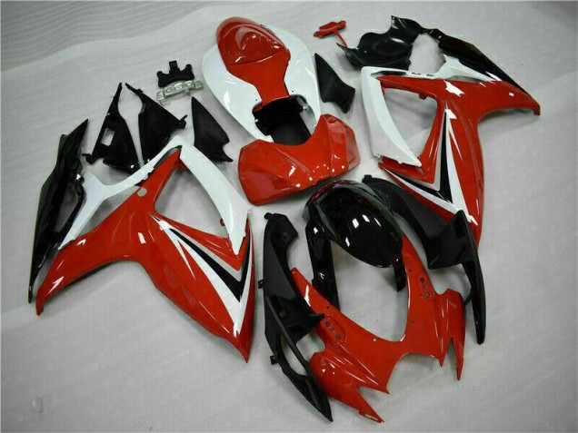 Cheap 2006-2007 Red White Suzuki GSXR 600/750 Motorcycle Fairings Kits UK Cheap 2006-2007 Red White Suzuki GSXR 600/750 Motorcycle Fairings Kits UK
