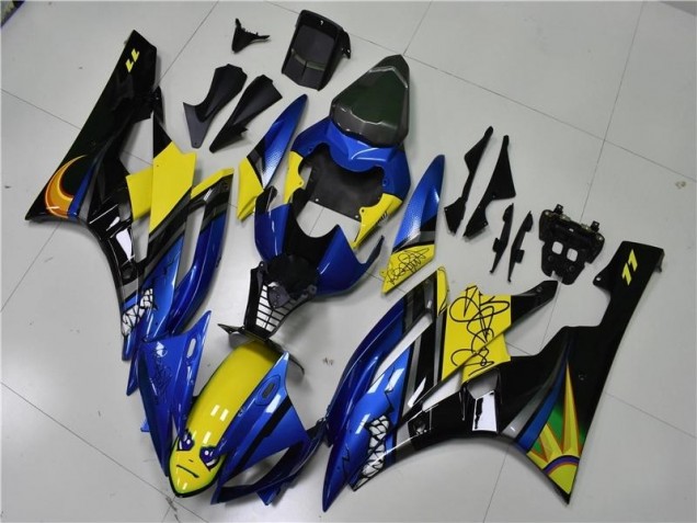 Cheap 2006-2007 Blue Shark Yamaha YZF R6 Motorcycle Fairings Kits UK Cheap 2006-2007 Blue Shark Yamaha YZF R6 Motorcycle Fairings Kits UK
