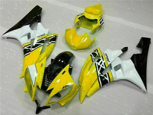 Cheap 2006-2007 Yellow White Black Yamaha YZF R6 Motorcylce Fairings UK Cheap 2006-2007 Yellow White Black Yamaha YZF R6 Motorcylce Fairings UK