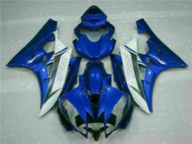 Cheap 2006-2007 Blue White Yamaha YZF R6 Bike Fairings UK