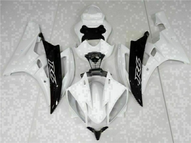 Cheap 2006-2007 White Black Yamaha YZF R6 Bike Fairings UK Cheap 2006-2007 White Black Yamaha YZF R6 Bike Fairings UK