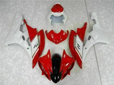 Cheap 2006-2007 Red White Yamaha YZF R6 Motorcyle Fairings UK