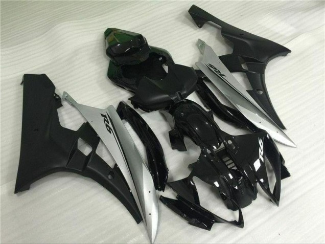 Cheap 2006-2007 Silver Black Yamaha YZF R6 Motorbike Fairing UK