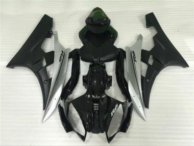 Cheap 2006-2007 Silver Black Yamaha YZF R6 Motorbike Fairing UK