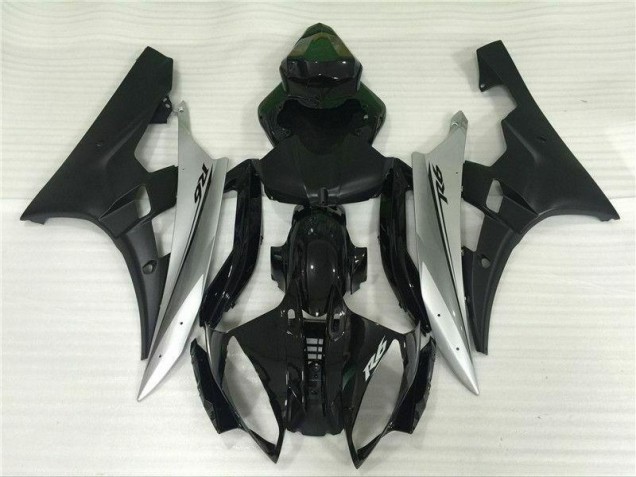 Cheap 2006-2007 Silver Black Yamaha YZF R6 Motorbike Fairing UK