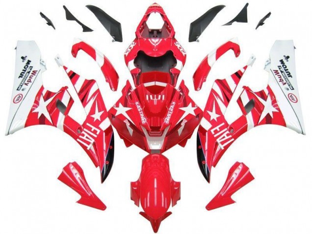 Cheap 2006-2007 Red White Star Fiat Yamaha YZF R6 Motorbike Fairings UK Cheap 2006-2007 Red White Star Fiat Yamaha YZF R6 Motorbike Fairings UK