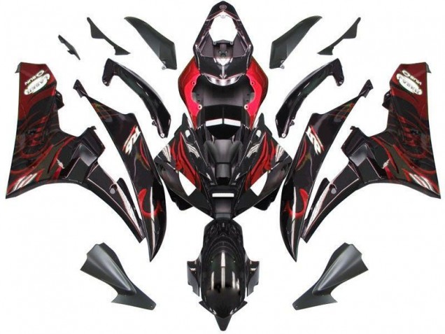 Cheap 2006-2007 Black Red Flame Yamaha YZF R6 Bike Fairing UK Cheap 2006-2007 Black Red Flame Yamaha YZF R6 Bike Fairing UK
