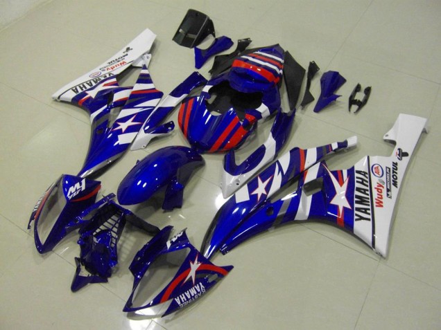 Cheap 2006-2007 Red Blue Star Yamaha YZF R6 Bike Fairings UK Cheap 2006-2007 Red Blue Star Yamaha YZF R6 Bike Fairings UK