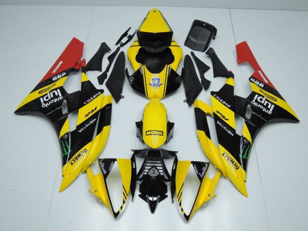 Cheap 2006-2007 Yellow Black Monster Yamaha YZF R6 Motorcycle Bodywork UK Cheap 2006-2007 Yellow Black Monster Yamaha YZF R6 Motorcycle Bodywork UK