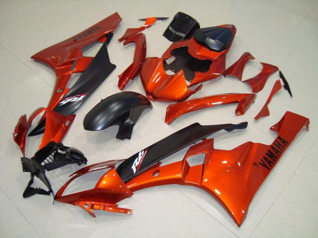 Cheap 2006-2007 Orange Matte Black Yamaha YZF R6 Motorcycle Replacement Fairings UK Cheap 2006-2007 Orange Matte Black Yamaha YZF R6 Motorcycle Replacement Fairings UK