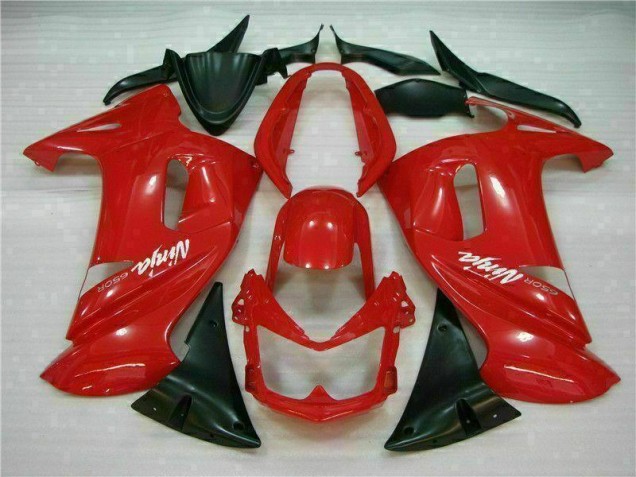 Cheap 2006-2008 Glossy Red Kawasaki EX650 Motorbike Fairing UK