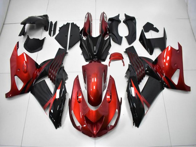 Cheap 2006-2011 Red Black Kawasaki ZX14R ZZR1400 Motorcycle Fairing Kits UK Cheap 2006-2011 Red Black Kawasaki ZX14R ZZR1400 Motorcycle Fairing Kits UK