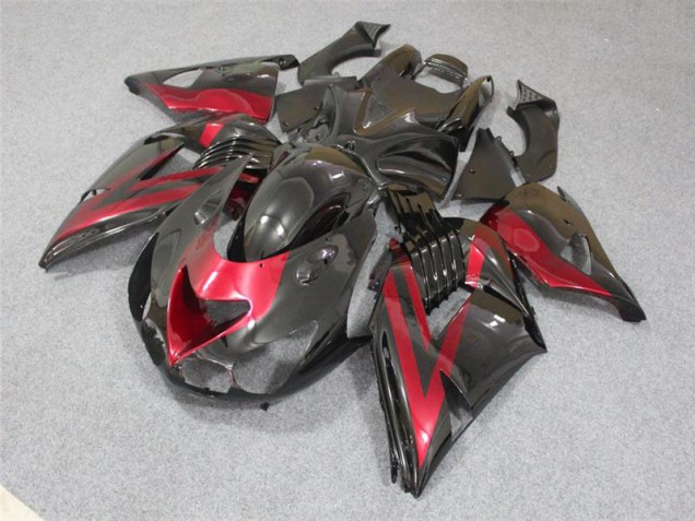 Cheap 2006-2011 Black Red Kawasaki ZX14R ZZR1400 Bike Fairings UK Cheap 2006-2011 Black Red Kawasaki ZX14R ZZR1400 Bike Fairings UK