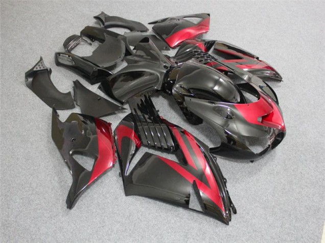 Cheap 2006-2011 Black Red Kawasaki ZX14R ZZR1400 Bike Fairings UK Cheap 2006-2011 Black Red Kawasaki ZX14R ZZR1400 Bike Fairings UK