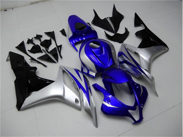 Cheap 2007-2008 Blue Silver Black Honda CBR600RR Replacement Motorcycle Fairings UK Cheap 2007-2008 Blue Silver Black Honda CBR600RR Replacement Motorcycle Fairings UK