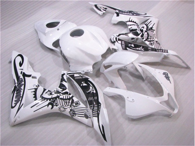 Cheap 2007-2008 Black White Honda CBR600RR Replacement Motorcycle Fairings UK Cheap 2007-2008 Black White Honda CBR600RR Replacement Motorcycle Fairings UK