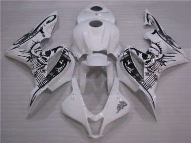 Cheap 2007-2008 Black White Honda CBR600RR Replacement Motorcycle Fairings UK