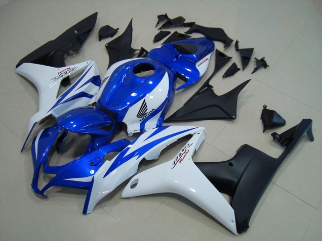 Cheap 2007-2008 Blue White Matte Black Honda CBR600RR Motorcycle Replacement Fairings UK Cheap 2007-2008 Blue White Matte Black Honda CBR600RR Motorcycle Replacement Fairings UK
