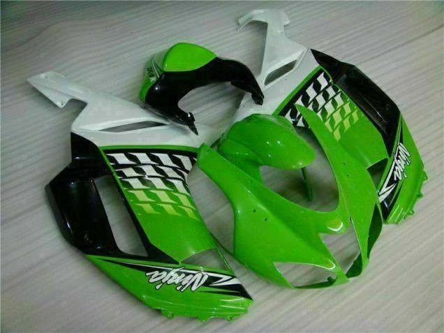 Cheap 2007-2008 Green White Ninja Kawasaki ZX6R Motorbike Fairing UK Cheap 2007-2008 Green White Ninja Kawasaki ZX6R Motorbike Fairing UK