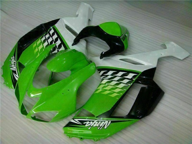 Cheap 2007-2008 Green White Ninja Kawasaki ZX6R Motorbike Fairing UK Cheap 2007-2008 Green White Ninja Kawasaki ZX6R Motorbike Fairing UK