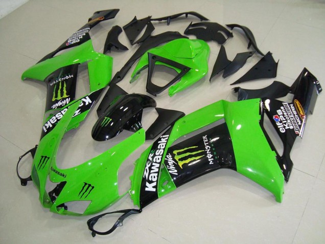 Cheap 2007-2008 Monster Green Kawasaki ZX6R Motorcycle Replacement Fairings UK
