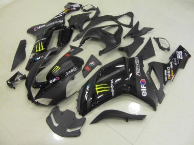 Cheap 2007-2008 Black Monster Kawasaki ZX6R Motorcylce Fairings UK