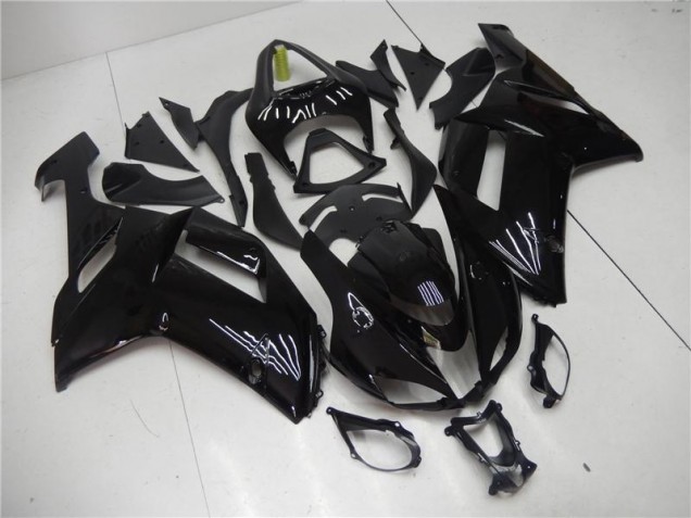 Cheap 2007-2008 Glossy Black Kawasaki ZX6R Motorcycle Bodywork UK Cheap 2007-2008 Glossy Black Kawasaki ZX6R Motorcycle Bodywork UK