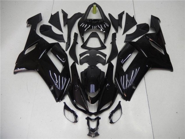Cheap 2007-2008 Glossy Black Kawasaki ZX6R Motorcycle Bodywork UK Cheap 2007-2008 Glossy Black Kawasaki ZX6R Motorcycle Bodywork UK