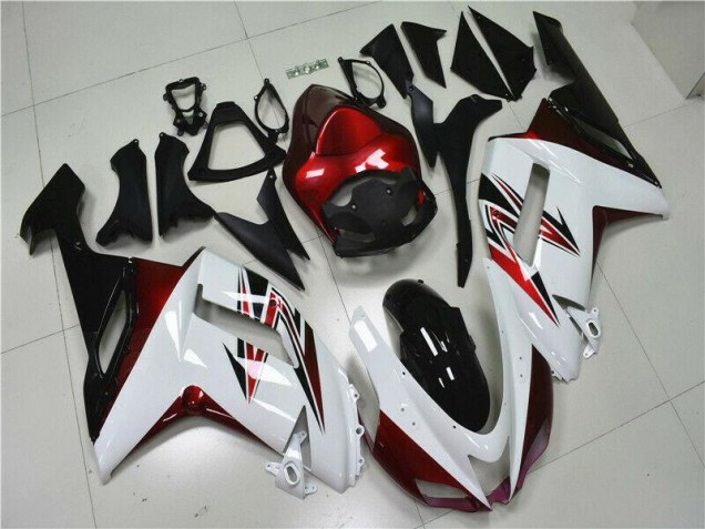 Cheap 2007-2008 White Black Red Kawasaki ZX6R Motorbike Fairings UK Cheap 2007-2008 White Black Red Kawasaki ZX6R Motorbike Fairings UK