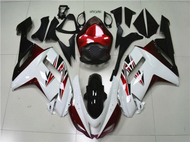 Cheap 2007-2008 White Black Red Kawasaki ZX6R Motorbike Fairings UK Cheap 2007-2008 White Black Red Kawasaki ZX6R Motorbike Fairings UK