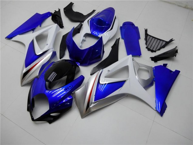 Cheap 2007-2008 Blue White Suzuki GSXR 1000 K7 Motorcycle Fairings UK Cheap 2007-2008 Blue White Suzuki GSXR 1000 K7 Motorcycle Fairings UK