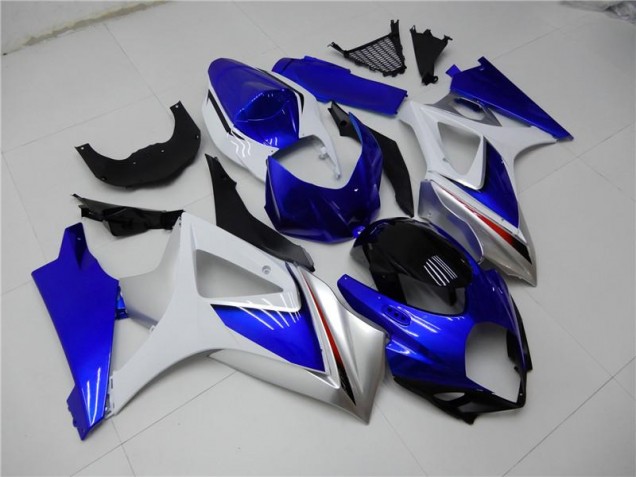 Cheap 2007-2008 Blue White Suzuki GSXR 1000 K7 Motorcycle Fairings UK Cheap 2007-2008 Blue White Suzuki GSXR 1000 K7 Motorcycle Fairings UK