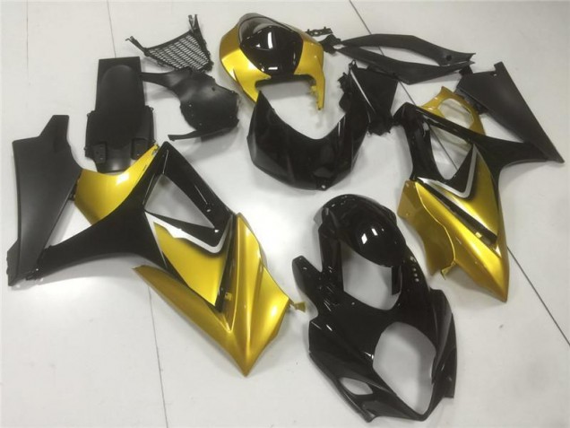 Cheap 2007-2008 Gold Black Suzuki GSXR 1000 K7 Motorbike Fairing UK Cheap 2007-2008 Gold Black Suzuki GSXR 1000 K7 Motorbike Fairing UK
