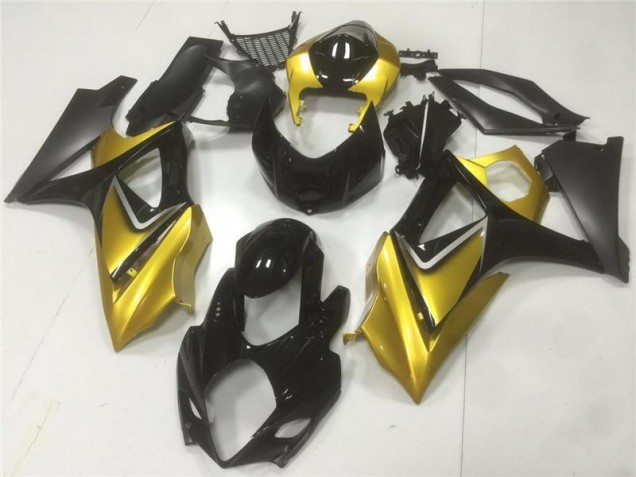 Cheap 2007-2008 Gold Black Suzuki GSXR 1000 K7 Motorbike Fairing UK Cheap 2007-2008 Gold Black Suzuki GSXR 1000 K7 Motorbike Fairing UK