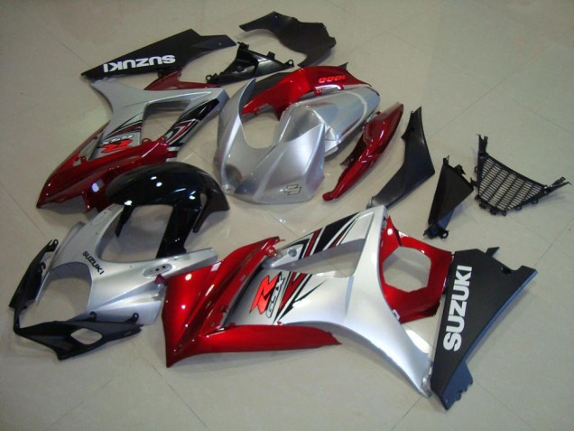 Cheap 2007-2008 Red Black Silver Suzuki GSXR 1000 K7 Motorcycle Replacement Fairings UK Cheap 2007-2008 Red Black Silver Suzuki GSXR 1000 K7 Motorcycle Replacement Fairings UK