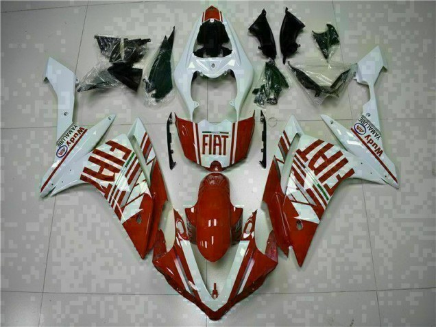 Cheap 2007-2008 Red White Yamaha YZF R1 Motorcycle Fairings UK