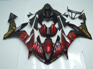 Cheap 2007-2008 Dark Glossy Black Yamaha YZF R1 Motorcycle Fairing Kits UK