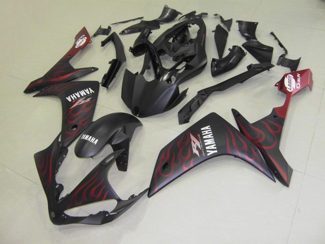 Cheap 2007-2008 Matte Red Flame Yamaha YZF R1 Motor Bike Fairings UK Cheap 2007-2008 Matte Red Flame Yamaha YZF R1 Motor Bike Fairings UK