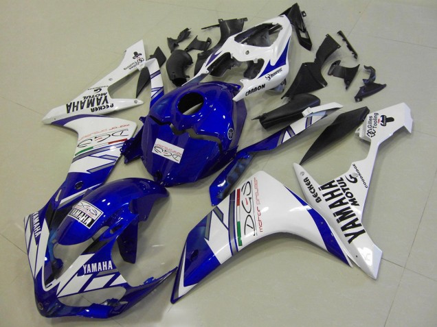 Cheap 2007-2008 White Blue Tri Colour Yamaha YZF R1 Motorcycle Replacement Fairings UK Cheap 2007-2008 White Blue Tri Colour Yamaha YZF R1 Motorcycle Replacement Fairings UK