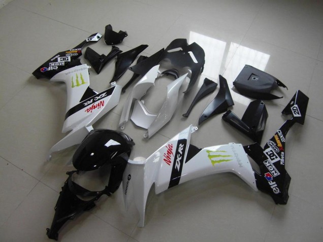 Cheap 2008-2010 White Monster Kawasaki ZX10R Bike Fairings UK Cheap 2008-2010 White Monster Kawasaki ZX10R Bike Fairings UK