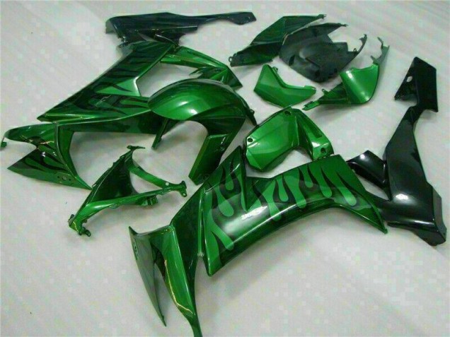 Cheap 2008-2010 Green Flame Kawasaki ZX10R Bike Fairings UK Cheap 2008-2010 Green Flame Kawasaki ZX10R Bike Fairings UK